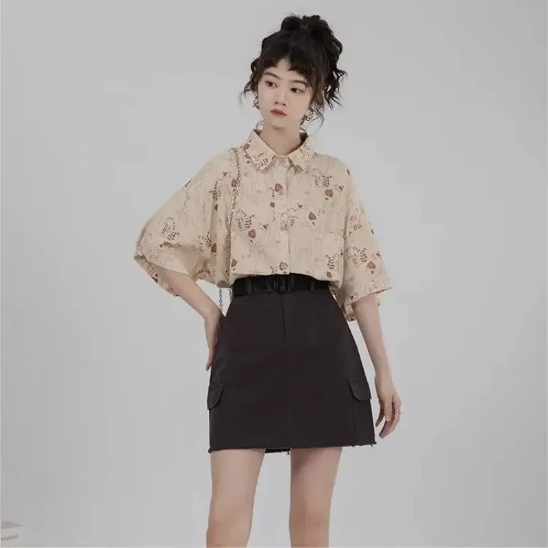 Hemden für Damen, Cord-Hemd mi – Korean Lifestyle Student Bewertung und Preis