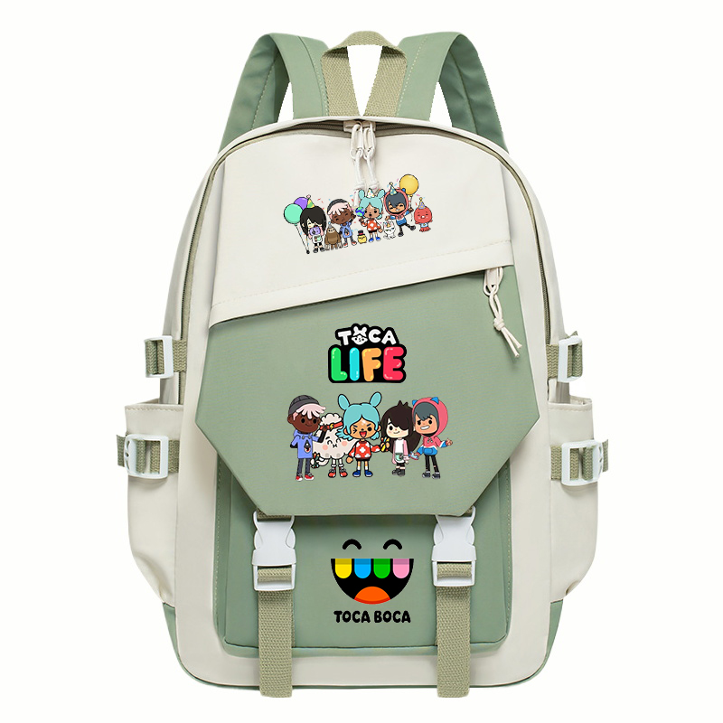 Toca Life World Print Rucksack – Korean Lifestyle Student Bewertung und Preis